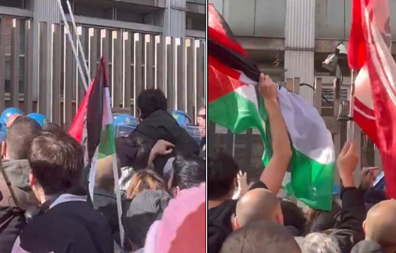 Δέκα τραυματίες έξω από τα γραφεία της Rai στην Νάπολη σε διαμαρτυρία για την Γάζα
