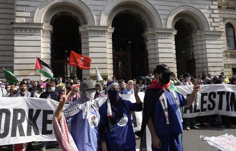 Συνελήφθησαν 9 άτομα στο Λονδίνο σε διαδήλωση κατά των εξαγωγών όπλων στο Ισραήλ