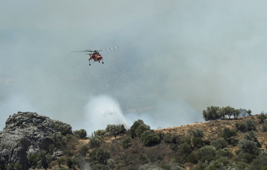 Σε εξέλιξη δύο φωτιές στη Ζάκυνθο