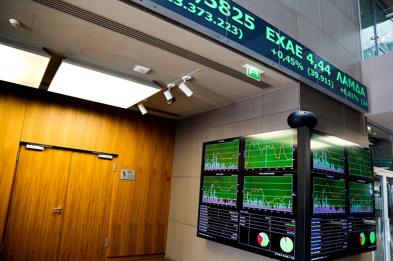 Η πορεία του Χρηματιστηρίου στο κλείσιμο της συνεδρίασης.