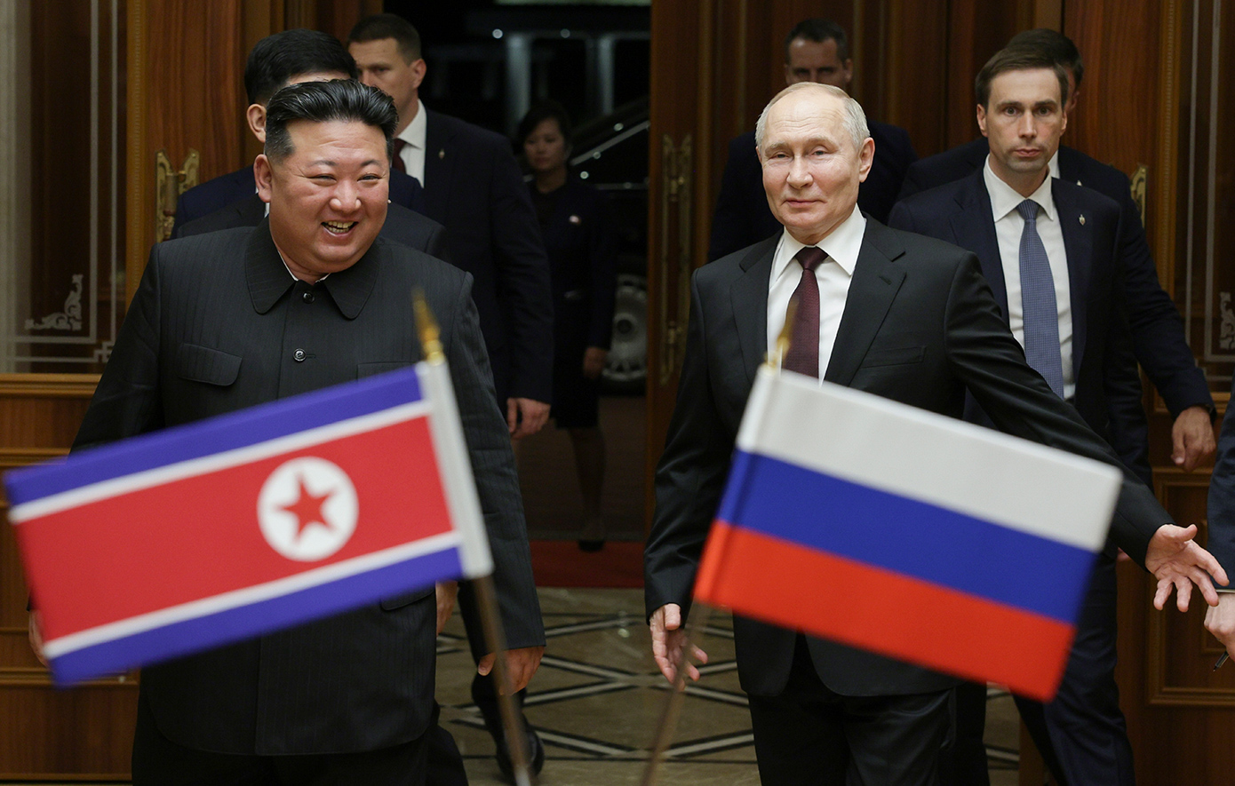 Η υπόσχεση αέναης υποστήριξης του Κιμ Γιονγκ Ουν στον Πούτιν.