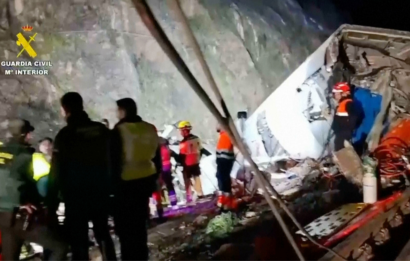 Ο αριθμός των θυμάτων από τη σύγκρουση τρένων στην Ισπανία.