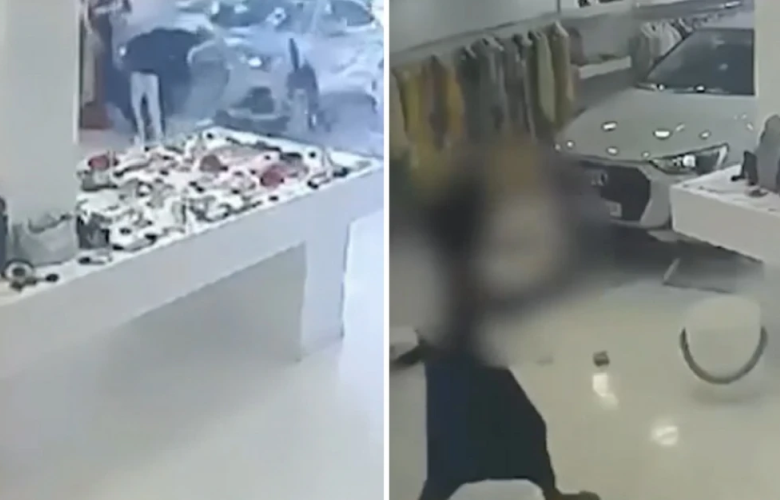 Αυτοκίνητο “εισβάλλει” σε κατάστημα στα Βριλήσσια: Το βίντεο που κόβει την ανάσα